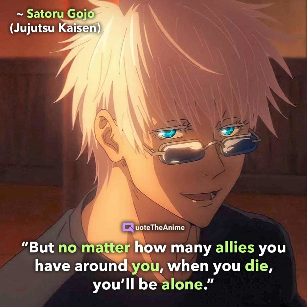 49 Powerful Jujutsu Kaisen Quotes with Wallpapers QTA