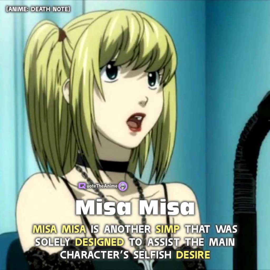 4. Misa Misa 2020 Worst Anime Waifu