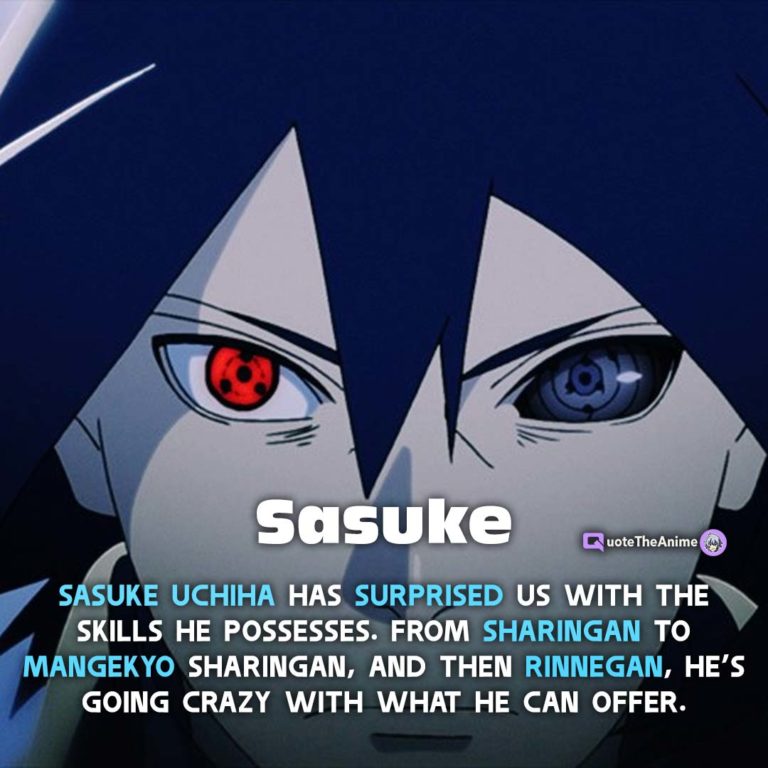 Probably one of the only Uchiha to ever survive, Sasuke Uchiha is the favorite character of most Boruto fans. I mean, c'mon. BORUTO himself adores Sasuke more than his father. Also, Sasuke was the one who trained Boruto, so there's that. Initially, Sasuke just wanted revenge. However, now that it's all cool, he's repenting for his sins by protecting Konoha in every possible way. Being one of the strongest ninjas to ever exist, Sasuke Uchiha has surprised us with the skills he possesses. From Sharingan to Mangekyo Sharingan, and then Rinnegan, he's going crazy with what he can offer. Ever since Sasuke received the Rinnegan, he has reached an intimidating level of power. Moreover, even after losing one of his arms, Sasuke is still going strong, and anyone who'd come in his way will only suffer from the worst, making him one of the strongest Boruto characters of all time.