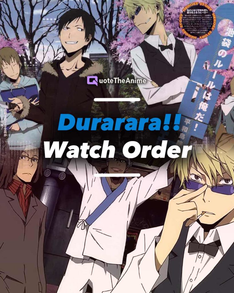 durarara!! watch order