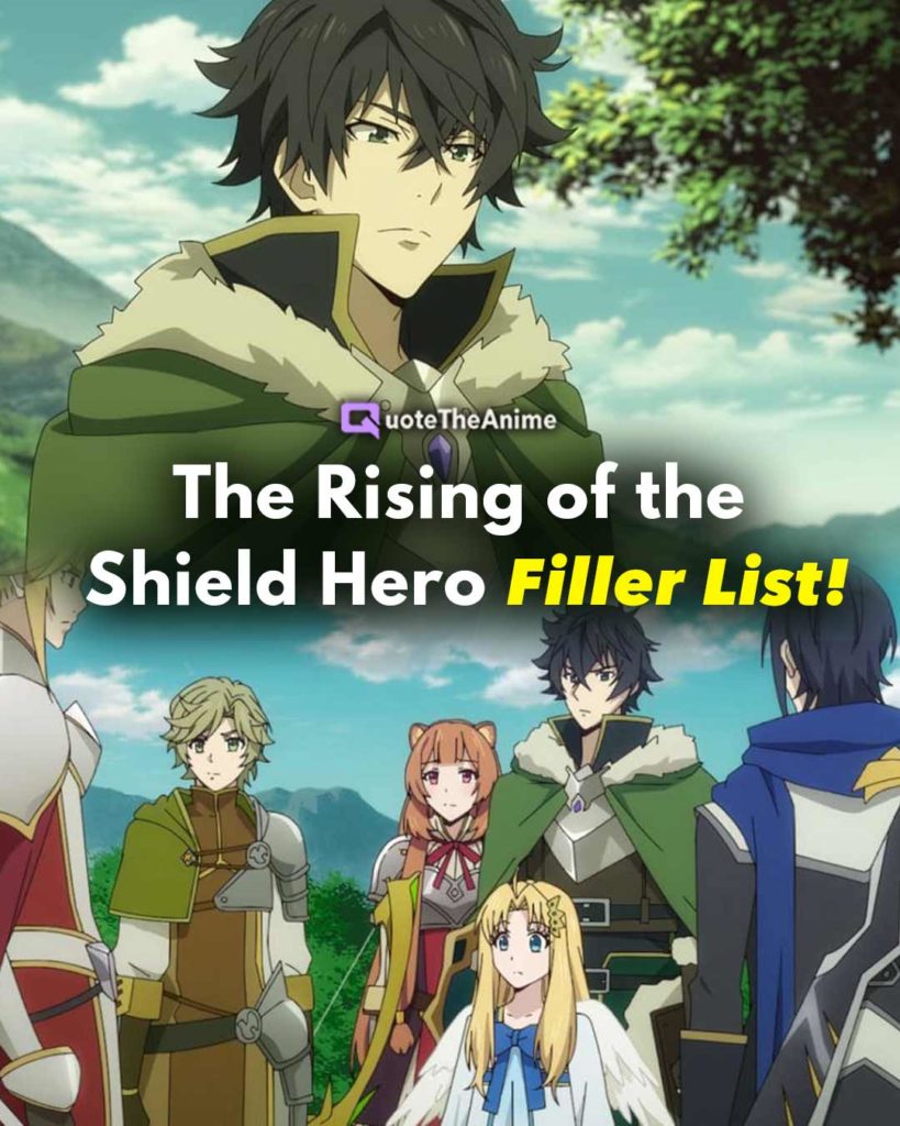 the rising of the shield hero filler list