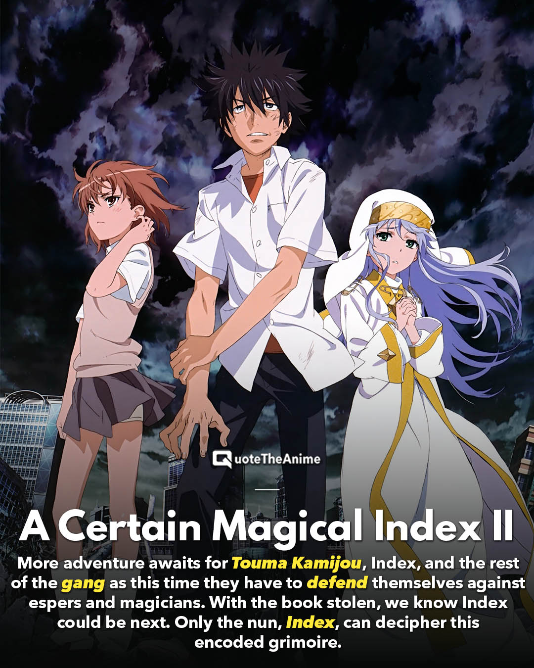 A Certain Scientific Railgun Watch Order!
