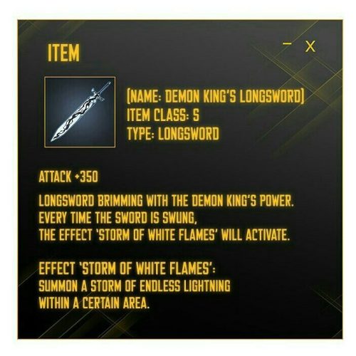 Demon King's Longswor